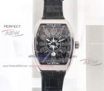 Perfect Replica Franck Muller Vanguard Yachting Stainless Steel Black Dial Watch For Men